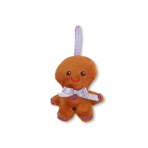 Gingerbread Hanging Christmas Decoration Assorted Colours Christmas Baubles, Ornaments & Tinsel FabFinds Purple  