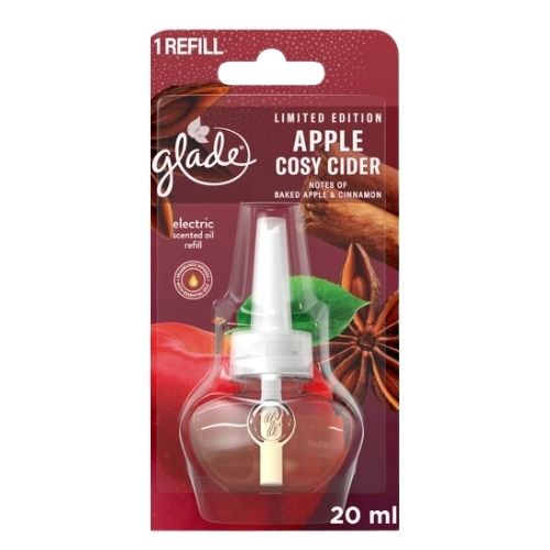 Glade Electric Cosy Apple Cosy Cider Refill Air Freshener 20ml Air Fresheners & Re-fills Glade   