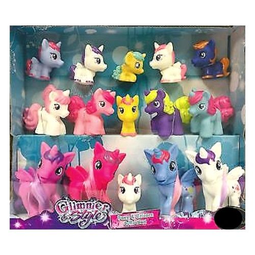 Glimmer & Style Pony & Unicorn Collection 15 Pk Toys FunVille   