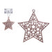 Glitter Star Hanging Christmas Decorations 6 Pack Assorted Colours Christmas Decorations Snow White Rose Gold  