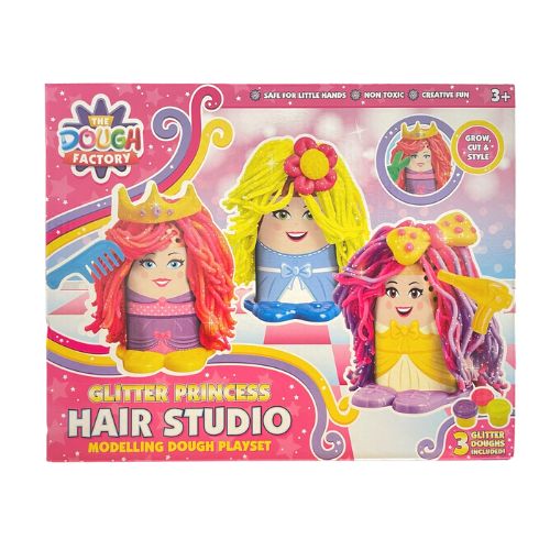 The Dough Factory Princess Hair Studio Modelling Dough Play Set Arts & Crafts Nixy Toys   