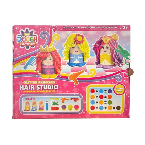 The Dough Factory Princess Hair Studio Modelling Dough Play Set Arts & Crafts Nixy Toys   