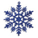 Snowflake Tree Decorations 10 Pack - Assorted Colours Christmas Baubles, Ornaments & Tinsel FabFinds Blue  
