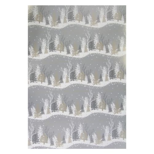 Gold and Silver Christmas Tree Wrap 10M Christmas Wrapping & Tissue Paper FabFinds   