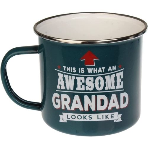 Enamel Personalised Coffee Mug Grandad Mugs FabFinds   