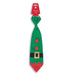 Christmas Character Novelty Long Tie Assorted Designs Christmas Accessories Anker Green Elf  