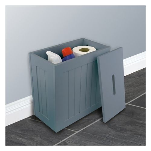 Grey Wooden Bathroom Multi-purpose Storage Caddy