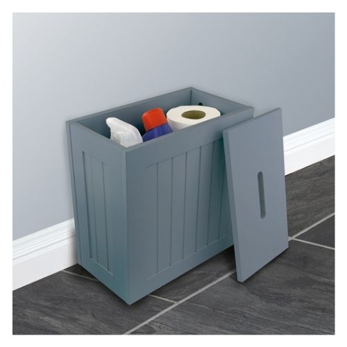Grey Wooden Bathroom Multipurpose Storage Caddy FabFinds