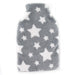 White Stars Fleece Hot Water Bottle 1Litre Hot Water Bottles FabFinds   
