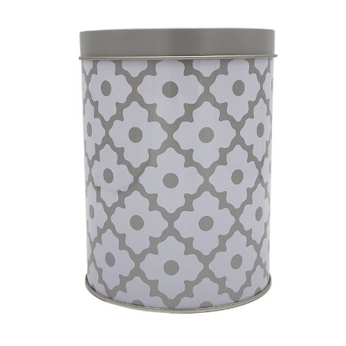 Geometric Pattern Kitchen Canister Grey/White Kitchen Storage FabFinds   