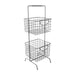 2 Tier Wire Storage Basket - Assorted Colours Storage Baskets Moda Grey  