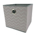 Home Collection Foil Zig Zig Storage Box Storage Boxes FabFinds Grey/Silver  