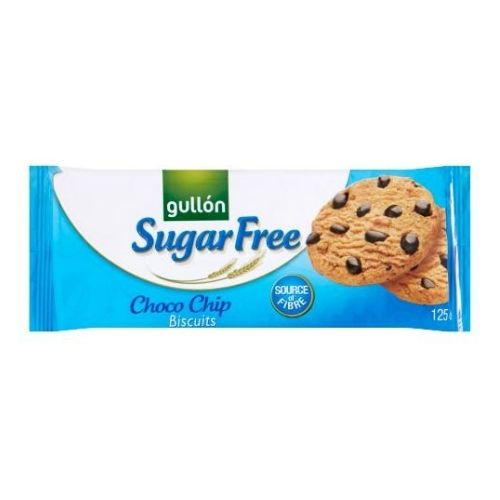 Gullon Sugar Free Choco Chip Biscuits 125g Biscuits & Cereal Bars Gullon   