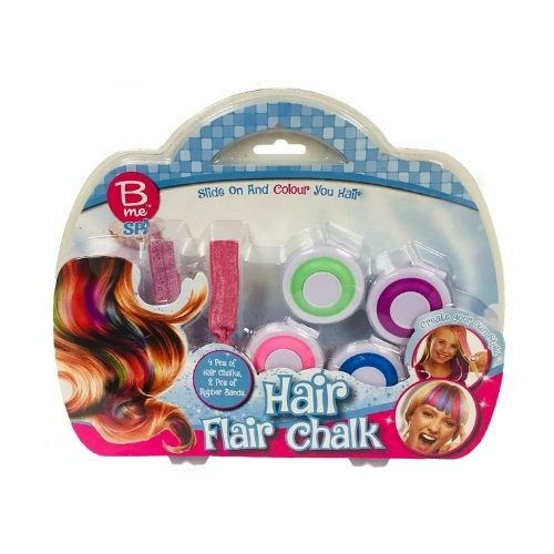 Hair Flair Chalk Temporary Hair Color Dye Kit Arts & Crafts Creative Kids   
