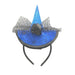 Blue Headband Spider Web Halloween Accessories FabFinds   