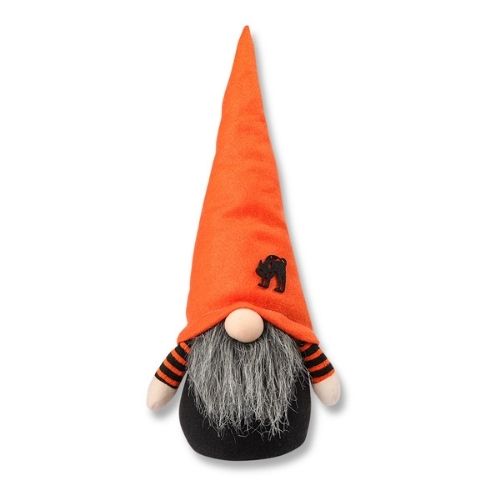 Orange Hat Cat Spooky Medium Halloween Gonk 41cm Halloween Decorations FabFinds   