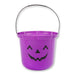 Halloween Happy Pumpkin Bucket Assorted Colours Halloween Accessories FabFinds Purple  