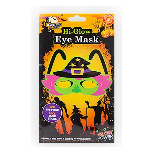 Halloween Hi - Glow Eye Mask Assorted Designs Halloween Accessories FabFinds Witch  