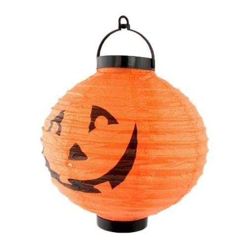 Halloween Orange Pumpkin Indoor Lantern 20cm Halloween Decorations FabFinds   