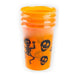 Halloween Plastic Skeleton Cups Assorted Colours 4 Pk Halloween Accessories FabFinds Orange  