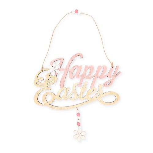 Happy Easter Hanging Wooden Sign Easter Gifts & Decorations FabFinds   