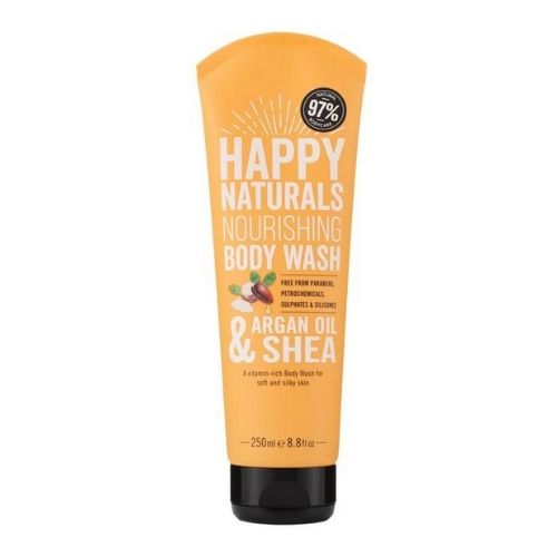 Happy Naturals Argan Oil and Shea Body Wash 250ml Shower Gel & Body Wash happy naturals   