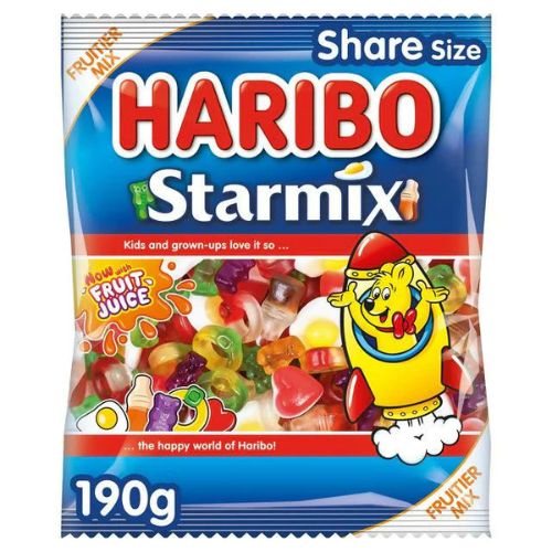 Haribo Starmix Sweets Bag 190g Sweets, Mints & Chewing Gum Haribo   