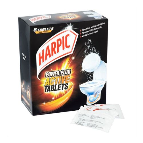 Harpic Power Plus Active Toilet Cleaning Tablets 8 Pack Toilet Cleaners Harpic   