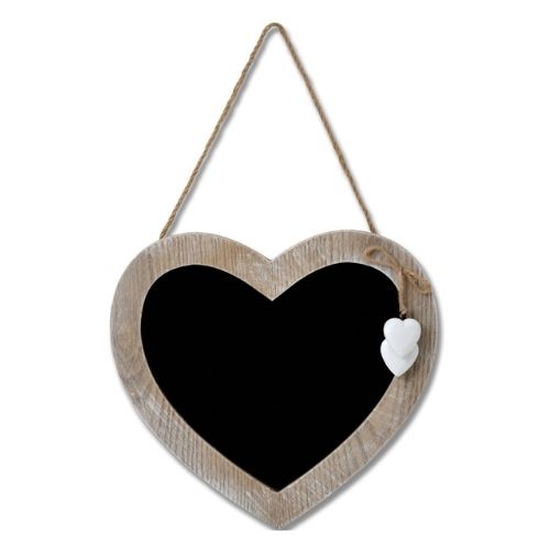 Hanging Heart Decorative Chalkboard 30cm Home Decorations FabFinds   