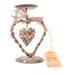 Christmas Heart Candle Holder 13.5cm Candle Holders The Satchville Gift Company   