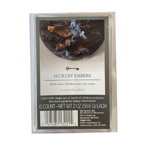 Premium Scented Wax Melts Hickory Embers 6 Pk Wax Melts FabFinds   