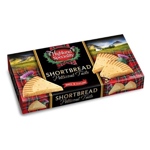 Highland Speciality Shortbread Petticoat Tails 250g Biscuits & Cereal Bars highland speciality   
