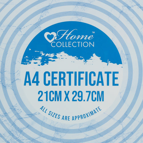 Home Collection Silver A4 Certificate Frame 21cm x 29.7cm Home Decoration FabFinds   