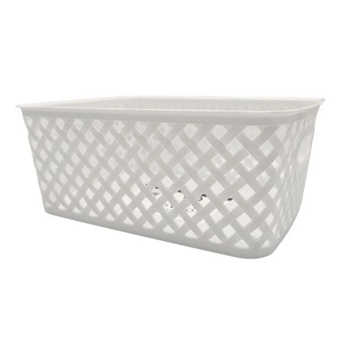 Home Collection Small Woven Storage Basket Assorted Colours Storage Baskets Home Collection White  