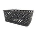 Home Collection Small Woven Storage Basket Assorted Colours Storage Baskets Home Collection Black  