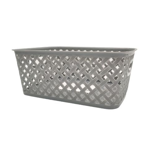 Home Collection Small Woven Storage Basket Assorted Colours Storage Baskets Home Collection Grey  