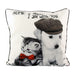 Kitten and Puppy Motif Cushion Cushions FabFinds   