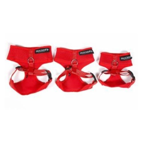 Hounds Red Japanese Neoprene Pet Harness Dog Accessories Hounds Small  