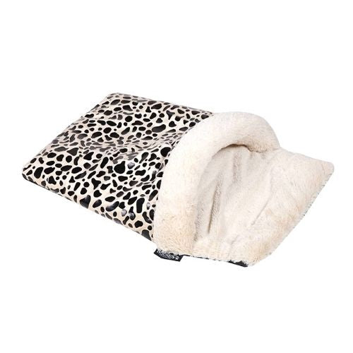Hounds Leopard Print Dog Snuggler Pet Bed Dog Beds Hounds   