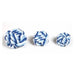 Hounds Blue & White Cotton Rope Woven Ball Dog Toy Dog Toys Hounds   