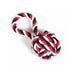 Hounds Black & Red Cotton Rope Woven Ball With Loop Dog Toy Dog Toys Hounds   
