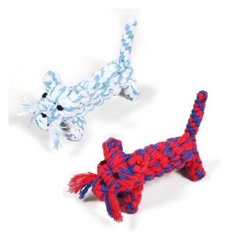 Hounds Colourful Cotton Rope Woven Tiger Dog Toy Dog Toys Hounds   