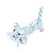 Hounds Colourful Cotton Rope Woven Tiger Dog Toy Dog Toys Hounds White & Blue  