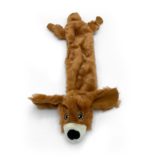 Fluffy Brown Squeaky Crazy Dog Toy Dog Toys The Pet Hut   