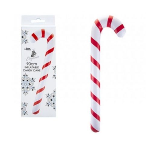 Inflatable Red & White Candy Cane 90cm Christmas Decorations Snow White   