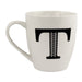 Black and White Initial Hugga Mug Assorted Letters 11cm Mugs FabFinds T  
