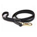 Hounds Italian Leather Dog Lead Dog Accessories Hounds Black  