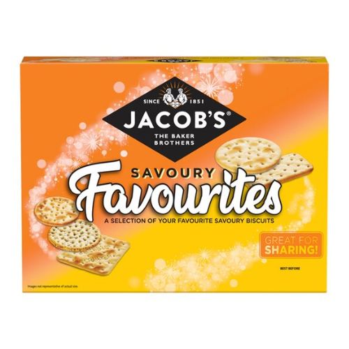 Jacobs Savoury Favourites Crackers Assortment 200g Crisps, Snacks & Popcorn Jacobs   