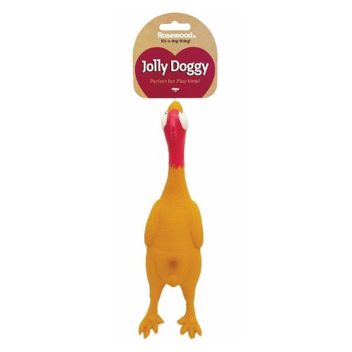 Rosewood Jolly Doggy Chicken Dog Toy Dog Toy Rosewood   