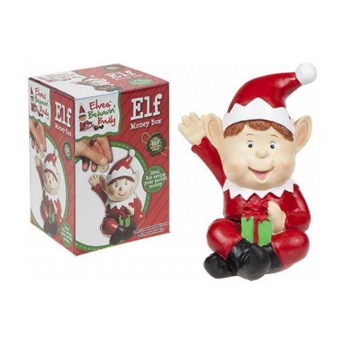 Elves Behavin' Badly Jumbo Elf Money Box Christmas Accessories Elves Behavin' Badly   